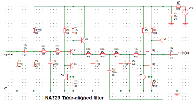 naim NA729 NA329 Time-Aligned input buffer boards schematic