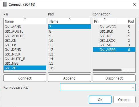 Autodesk EAGLE add new package SOP16 for symbol and connect